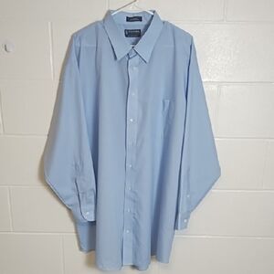 Stafford Light Blue Performance The Super Shirt Men's Dress Shirt